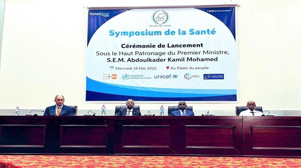 Cérémonie de lancement du Symposium de la Santé sous le Haut Patronage de du Premier Ministre, M. Abdoulkader Kamil Mohamed, en 